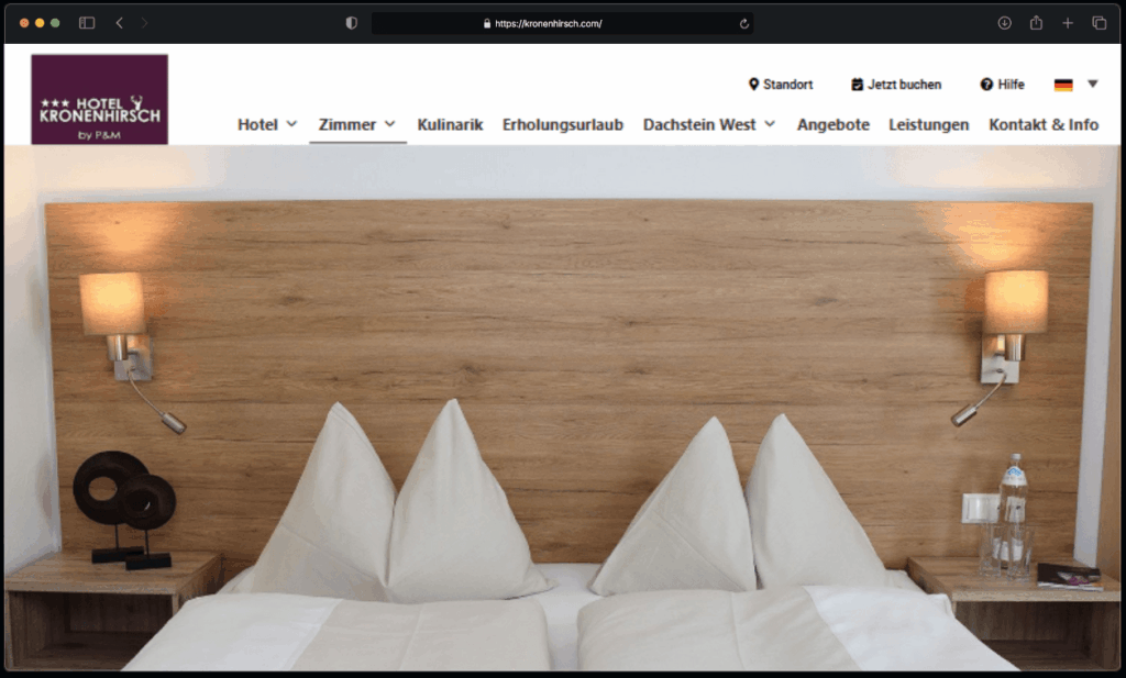 Referenz Hotel Website erstellung in Salzburg Land